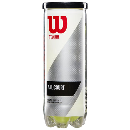 (6 Pack)  Titanium All Court Tennis Balls, 3 Ball Can