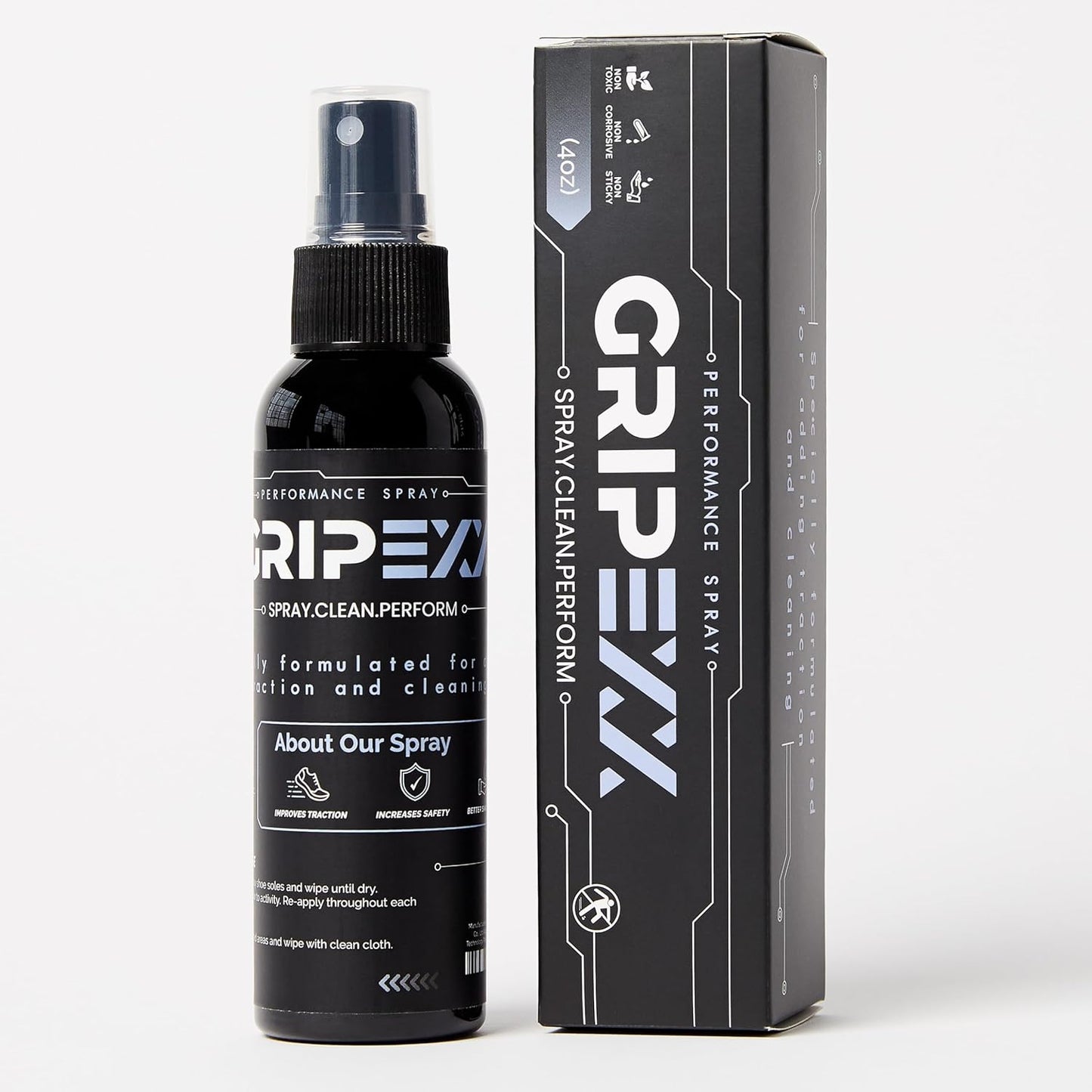 2 in 1 Sports Shoe Grip Spray, Provides Traction and Rejuvenates Soles. Multipurpose Grip Spray for Improving Basketball Shoe Grip. anti Slip & Performance Enhancer