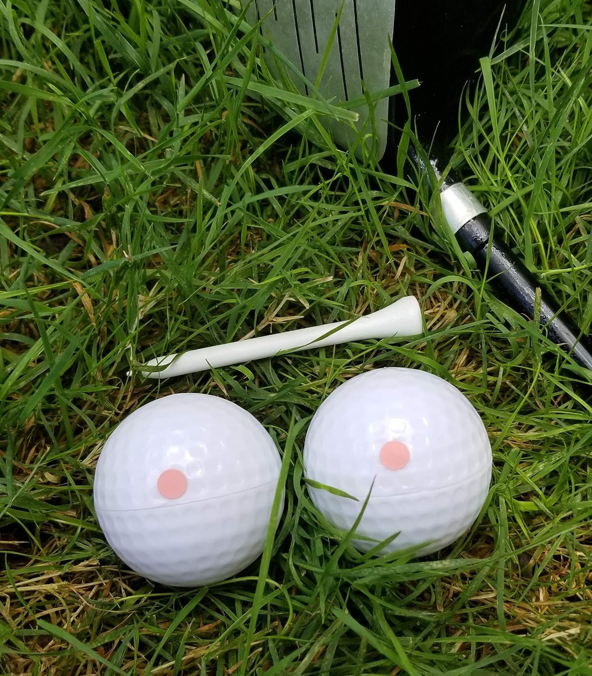 Gender Reveal Golf Ball for Baby Showers and Reveal Parties. All Natural Holi Powder. 2 Pack.