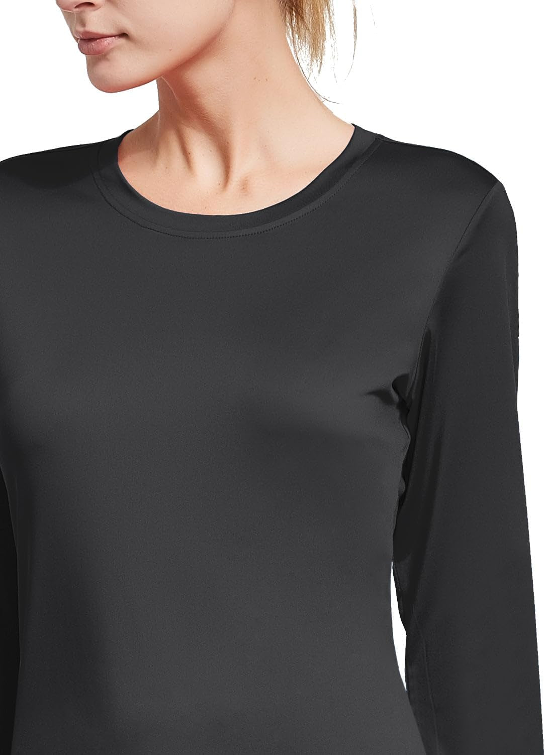 Long Sleeve Workout Tops for Women Running Shirts Quick Dry Athletic