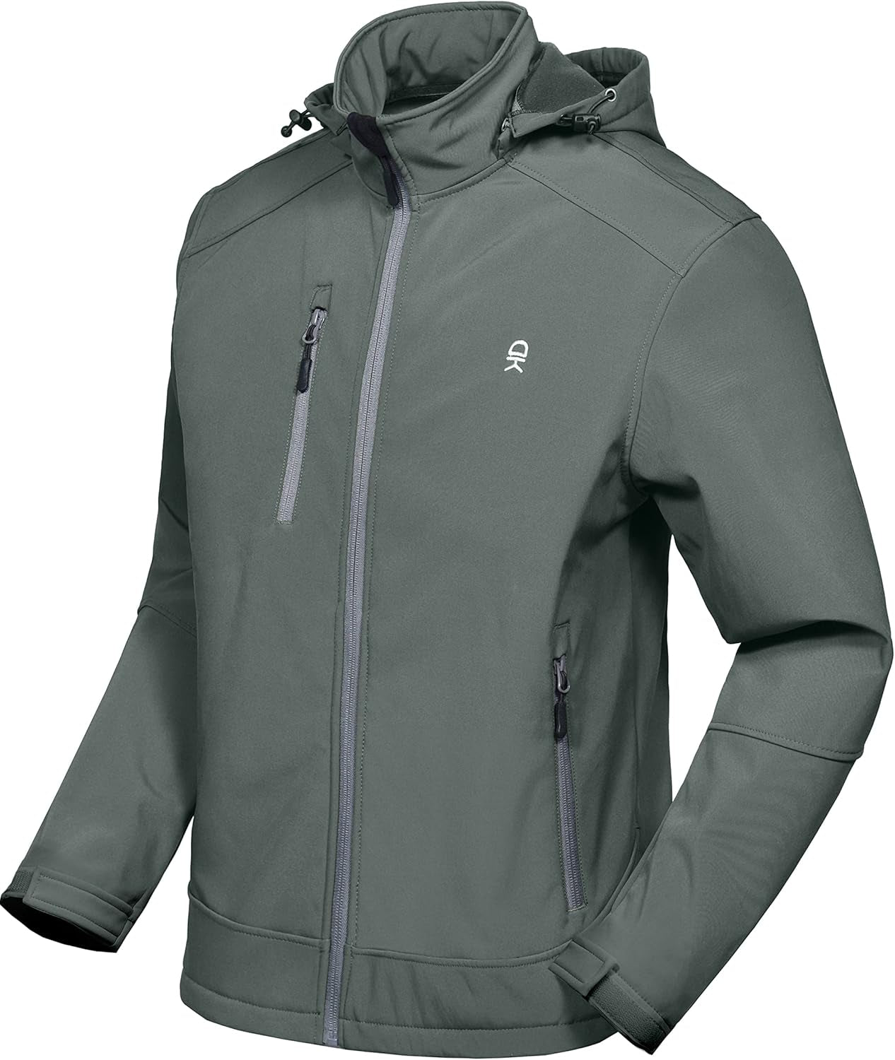Men’S Removable Hood Softshell Fleece Jacket