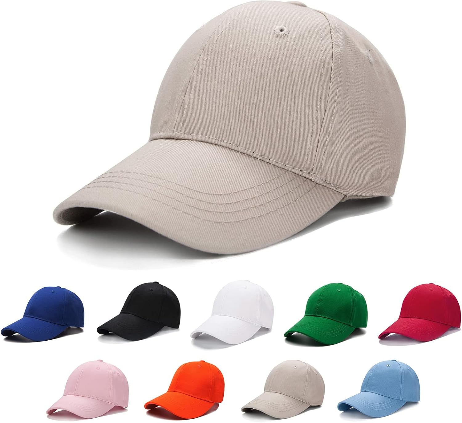 Kids Baseball Hat, Adjustable Cotton Cap