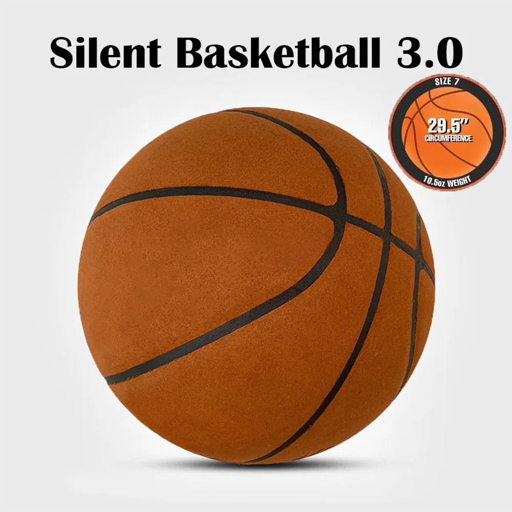Grooved Silent Basketball 29.5''/27.9'' Foam Indoor Training Ball Dribbling Quietly Bounce No Noise