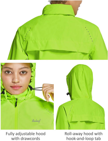 Packable Rain Jacket Women Waterproof Lightweight Jackets Hooded