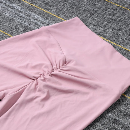 SOISOU Nylon Gym Yoga Pants Women Leggings for Fitness High Waist Long Pants Women Hip Push up Tights Women Clothing 2 Types