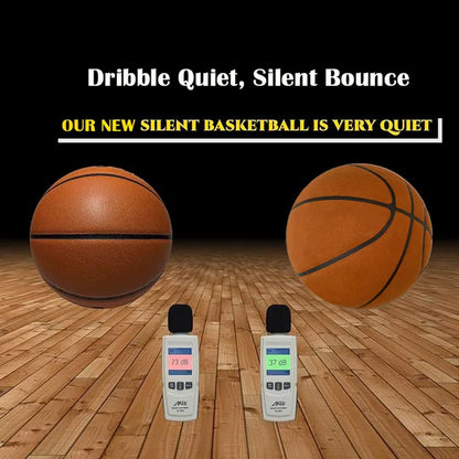 Grooved Silent Basketball 29.5''/27.9'' Foam Indoor Training Ball Dribbling Quietly Bounce No Noise