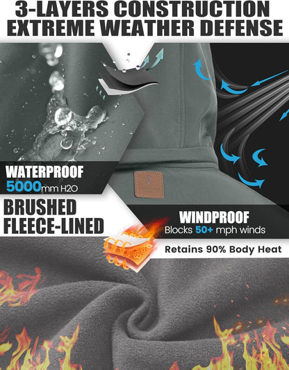Men’S Removable Hood Softshell Fleece Jacket