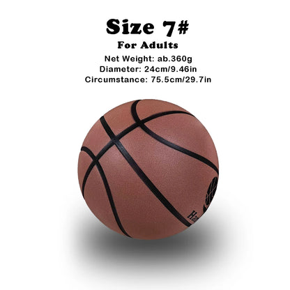 Grooved Silent Basketball 29.5''/27.9'' Foam Indoor Training Ball Dribbling Quietly Bounce No Noise