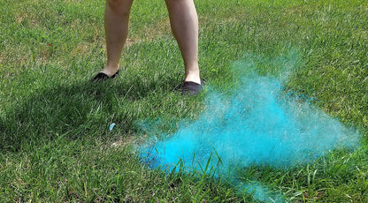 Gender Reveal Golf Ball for Baby Showers and Reveal Parties. All Natural Holi Powder. 2 Pack.