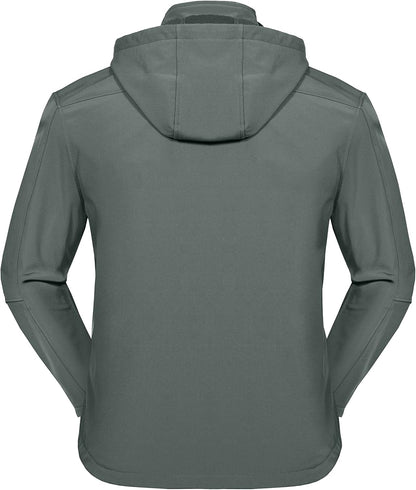 Men’S Removable Hood Softshell Fleece Jacket