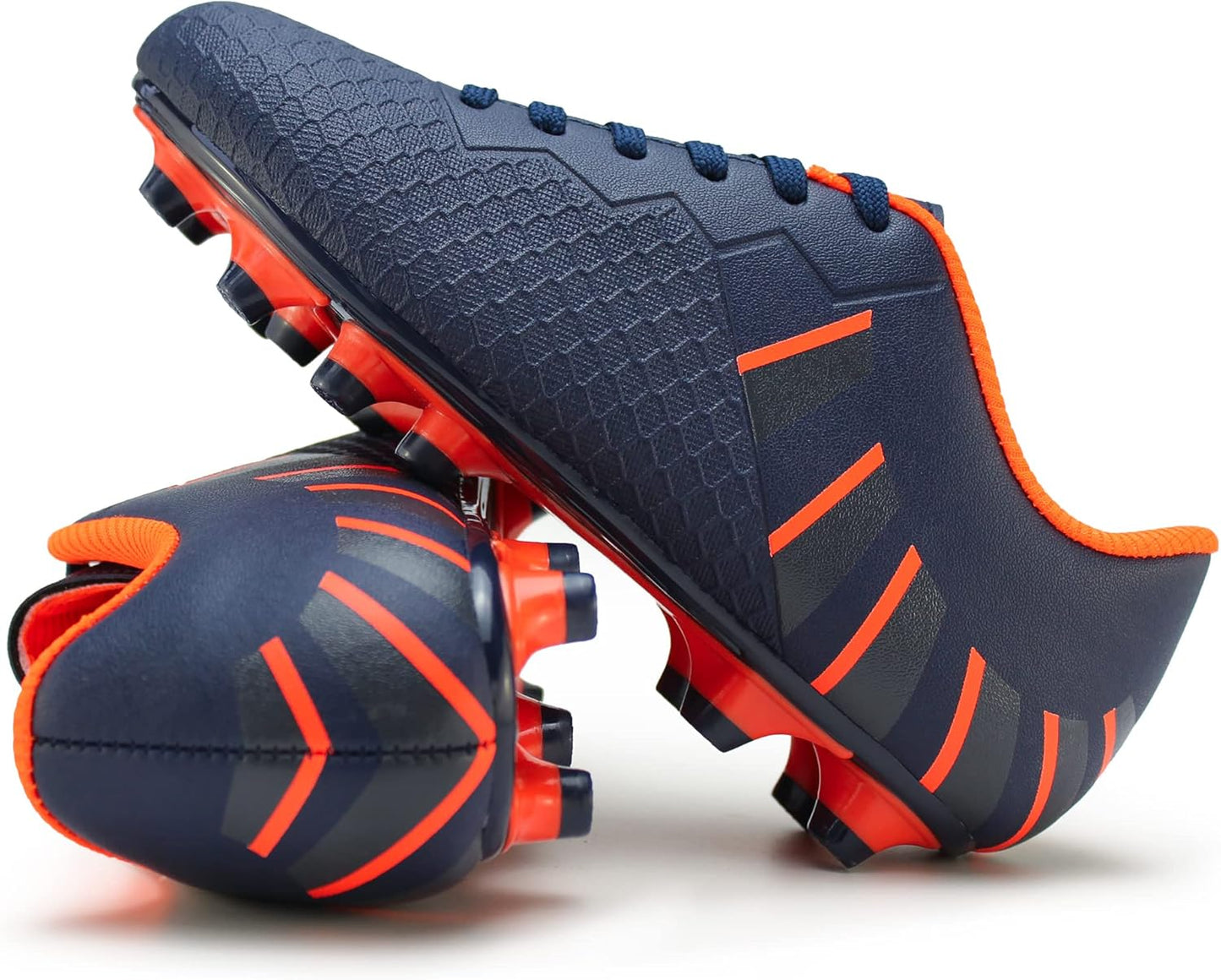 Kids Athletic Firm Ground Outdoor Comfortable Soccer Cleats(Toddler/Little Kid/Big Kid)